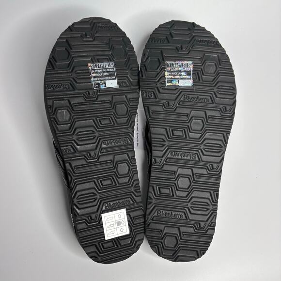 Skechers Arch Fit Meditation Sail Home Thong Flip Flop Sandals in Black - Picture 9 of 10